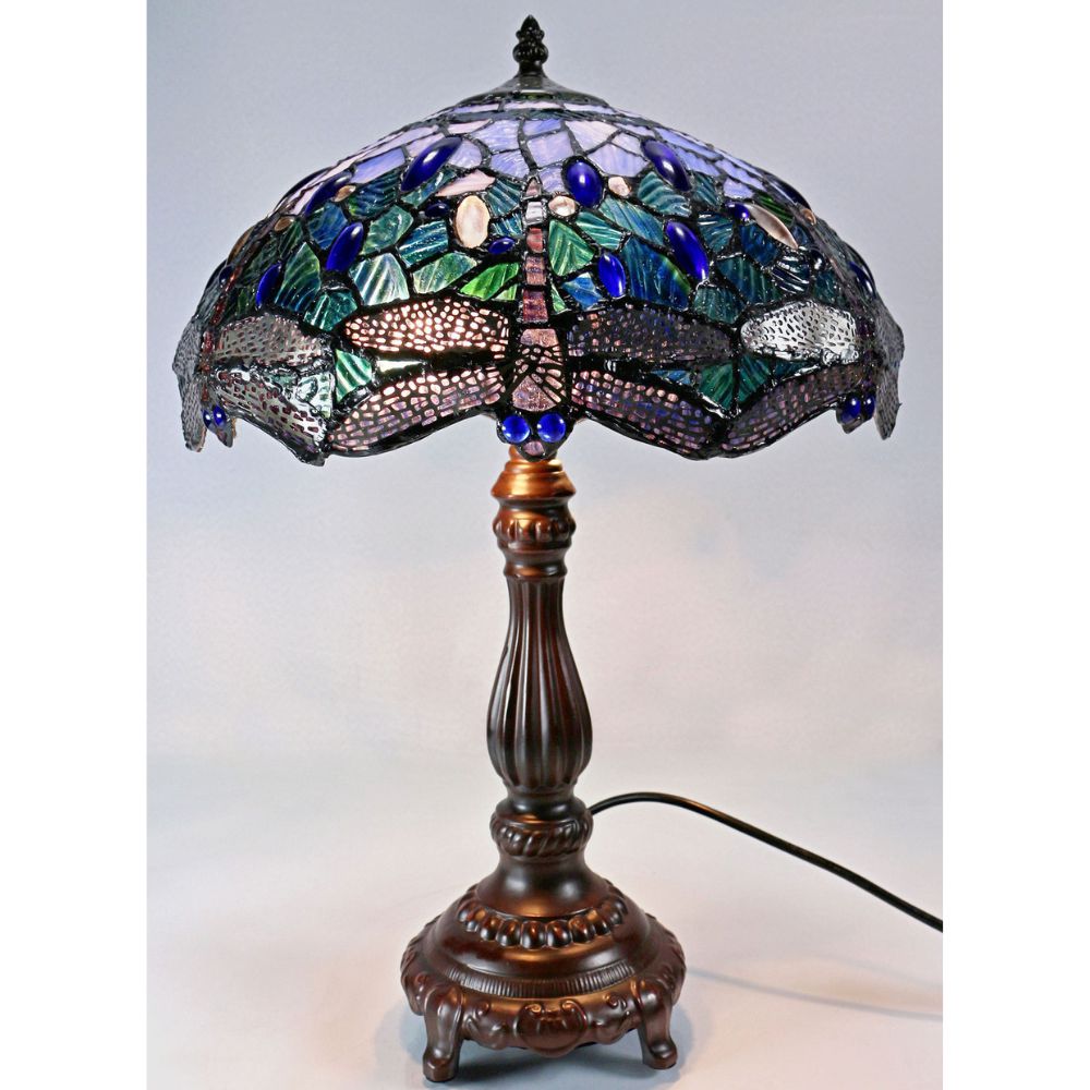 G&G Bros BLUE DRAGONFLY - Table Lamp-G&G Bros.-Ozlighting.com.au