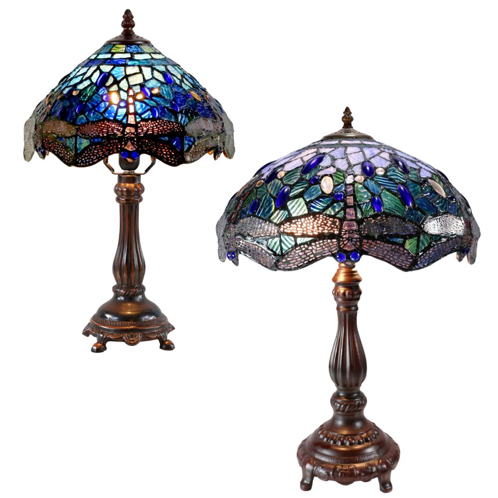 G&G Bros BLUE DRAGONFLY - Table Lamp-G&G Bros.-Ozlighting.com.au