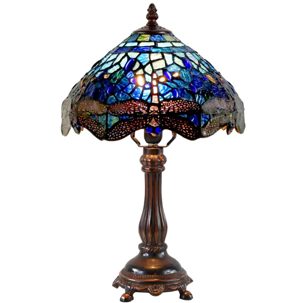 G&G Bros BLUE DRAGONFLY - Table Lamp-G&G Bros.-Ozlighting.com.au