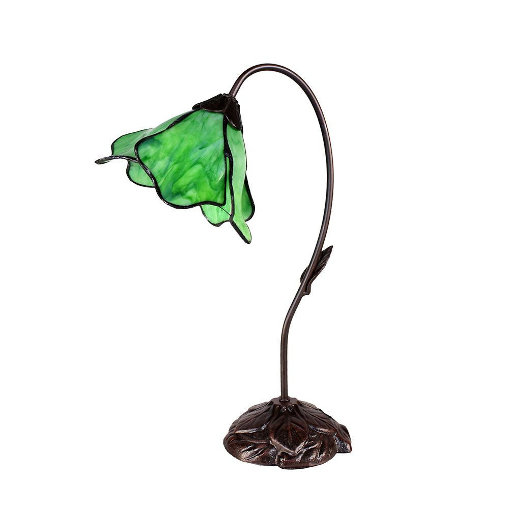 G&G Bros LOTUS TIFFANY - Single Table Lamp-G&G Bros.-Ozlighting.com.au