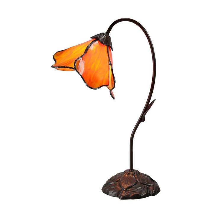 G&G Bros LOTUS TIFFANY - Single Table Lamp-G&G Bros.-Ozlighting.com.au