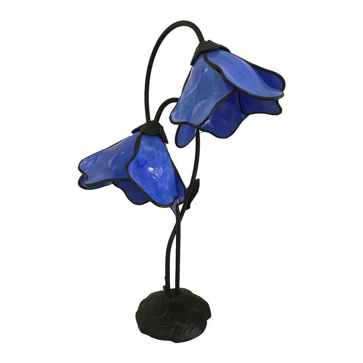 G&G Bros LOTUS TIFFANY - Twin Table Lamp-G&G Bros.-Ozlighting.com.au