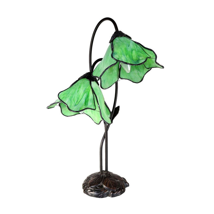 G&G Bros LOTUS TIFFANY - Twin Table Lamp-G&G Bros.-Ozlighting.com.au