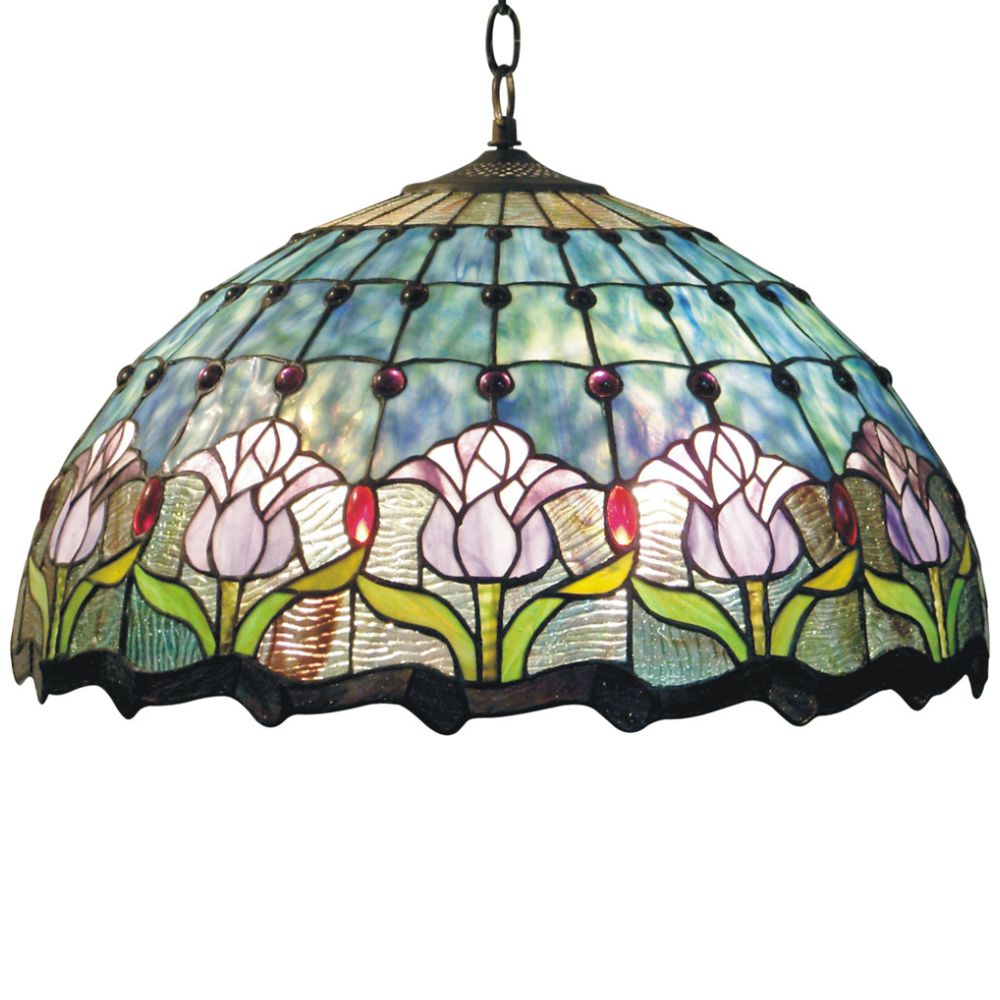 G&G Bros MAUVE TULIP - Hanging Lamp Pendant-G&G Bros.-Ozlighting.com.au