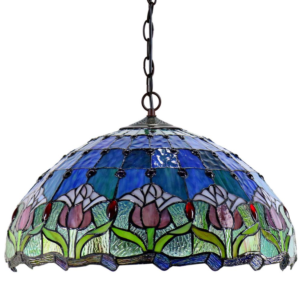 G&G Bros MAUVE TULIP - Hanging Lamp Pendant-G&G Bros.-Ozlighting.com.au