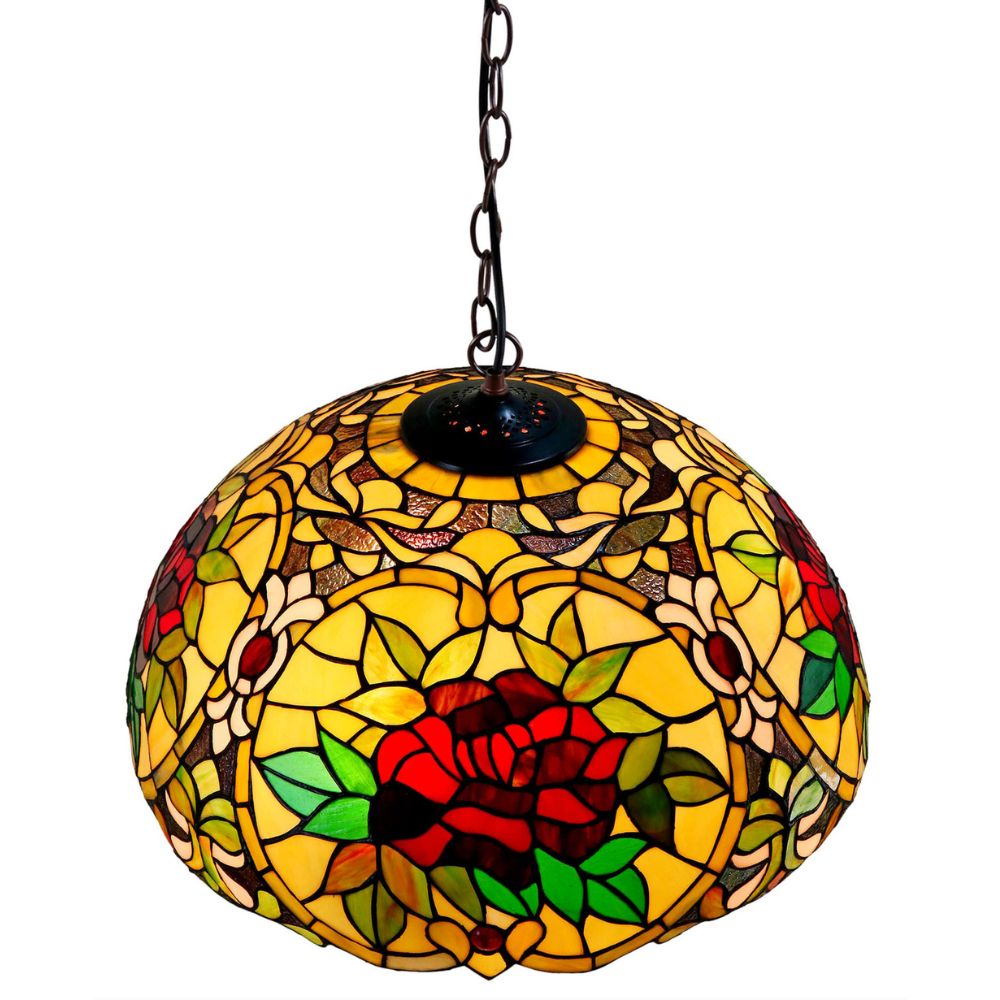 G&G Bros RED CAMELLIA - Hanging Pendant Lamp-G&G Bros.-Ozlighting.com.au