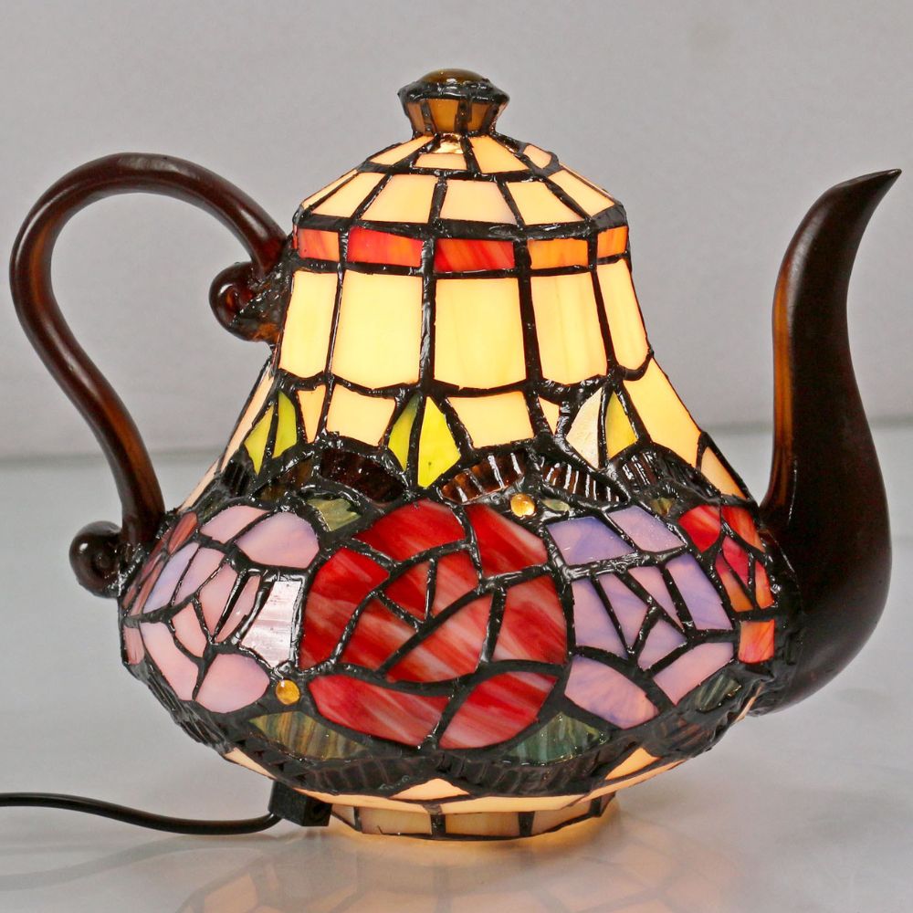 G&G Bros RED ROSE - Teapot Lamp-G&G Bros.-Ozlighting.com.au