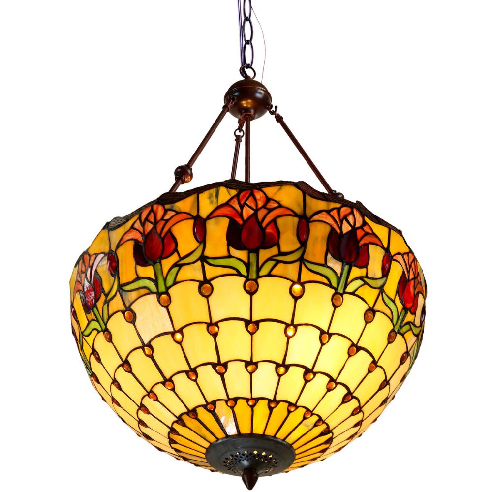 G&G Bros RED TULIP - 1 Light Pendant-G&G Bros.-Ozlighting.com.au