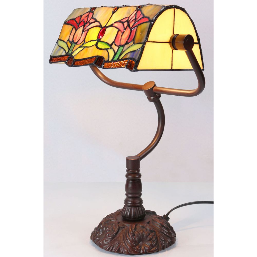 G&G Bros RED TULIP - Bankers Lamp-G&G Bros.-Ozlighting.com.au