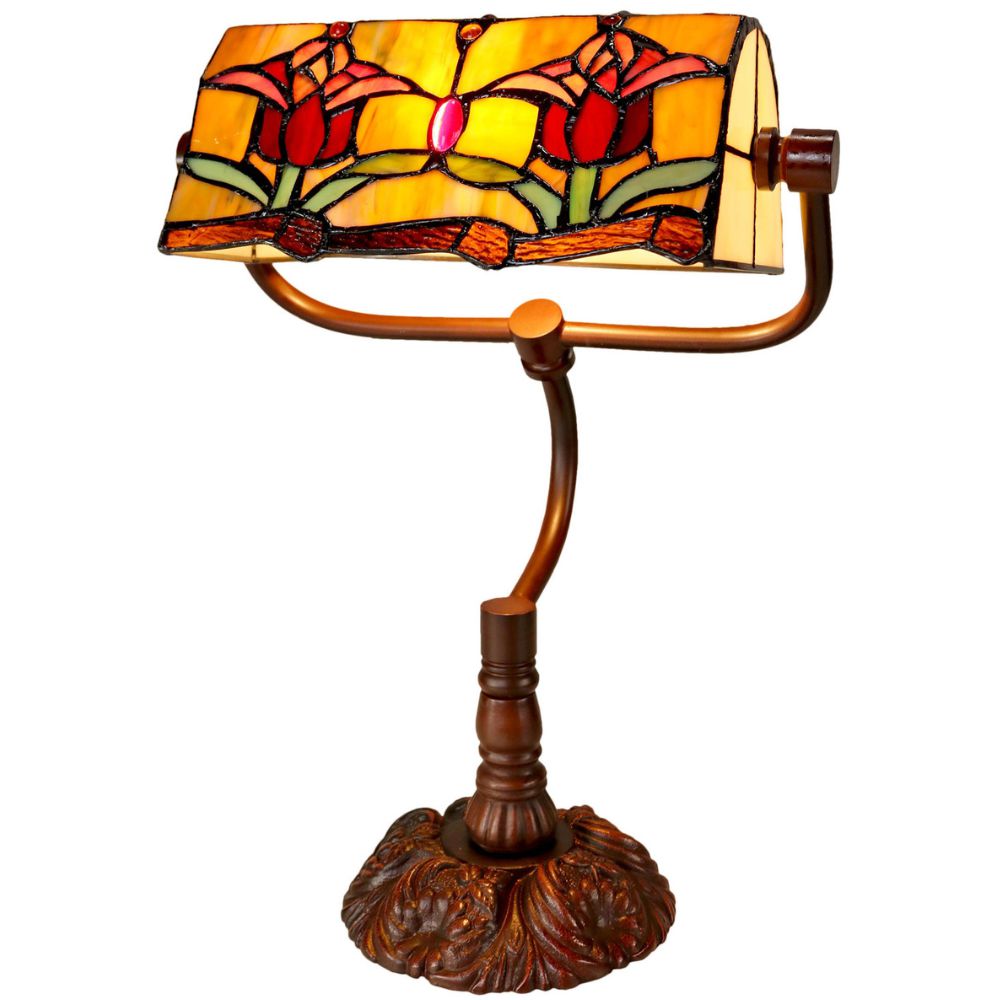 G&G Bros RED TULIP - Bankers Lamp-G&G Bros.-Ozlighting.com.au