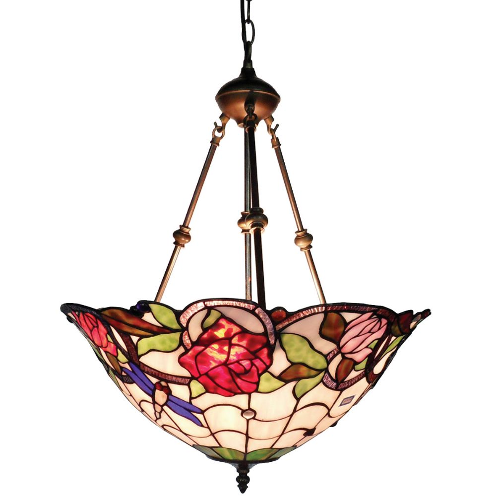 G&G Bros ROSE & DRAGONFLY - 2 Light Pendant-G&G Bros.-Ozlighting.com.au