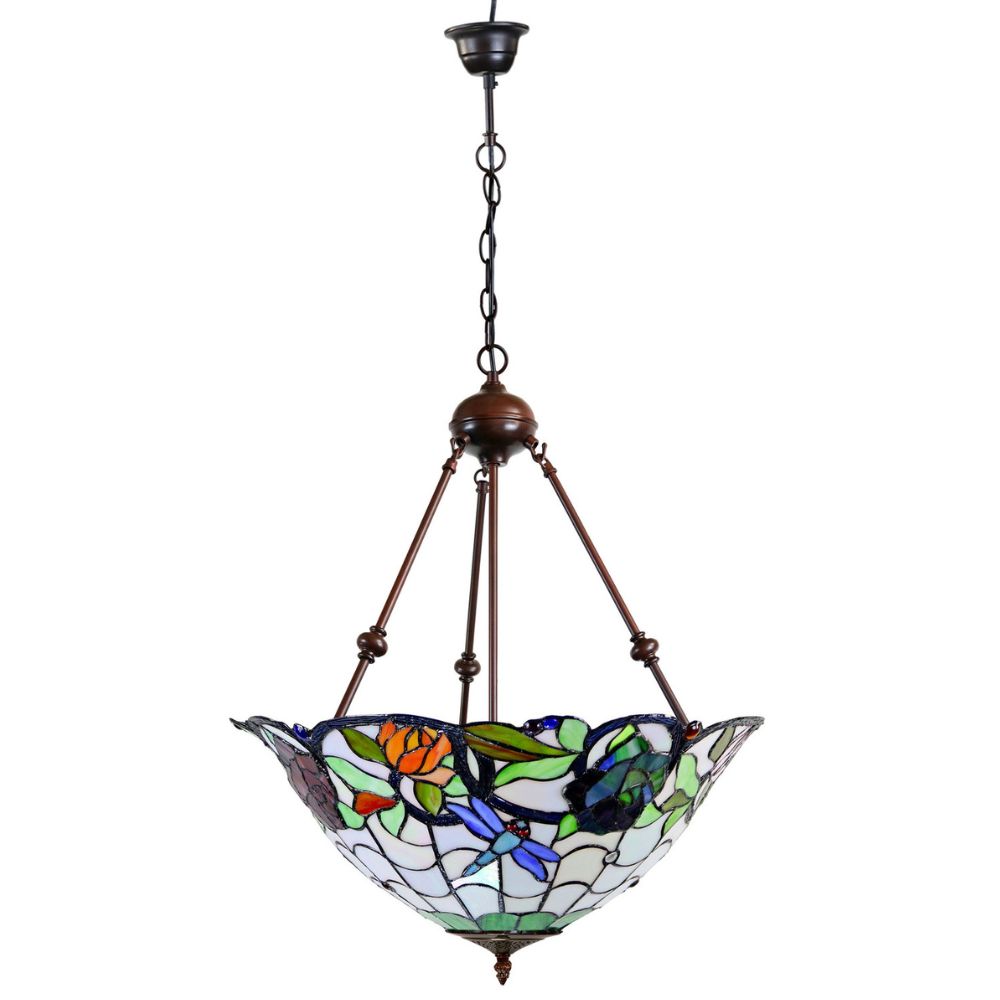 G&G Bros ROSE & DRAGONFLY - 2 Light Pendant-G&G Bros.-Ozlighting.com.au