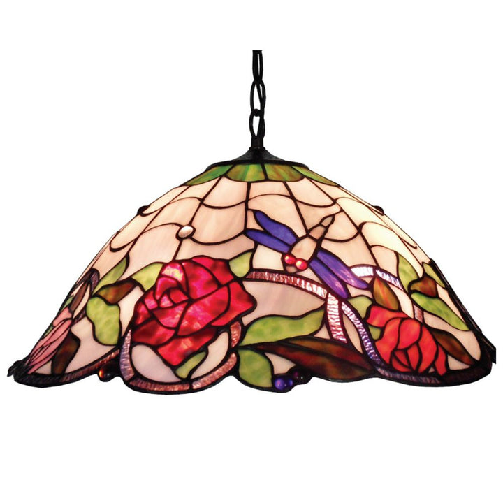 G&G Bros ROSE & DRAGONFLY - 3 Light Pendant-G&G Bros.-Ozlighting.com.au