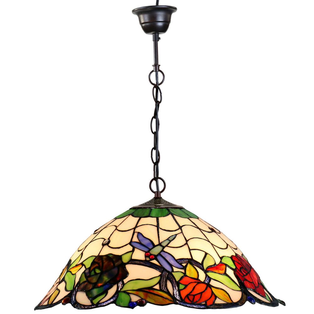 G&G Bros ROSE & DRAGONFLY - 3 Light Pendant-G&G Bros.-Ozlighting.com.au