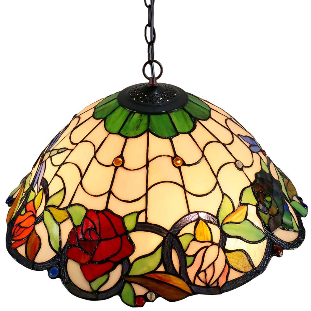 G&G Bros ROSE & DRAGONFLY - 3 Light Pendant-G&G Bros.-Ozlighting.com.au