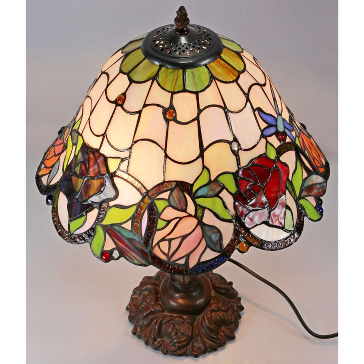 G&G Bros ROSE & DRAGONFLY - S/L Table Lamp-G&G Bros.-Ozlighting.com.au