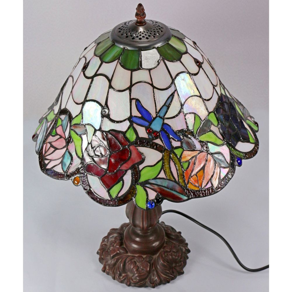 G&G Bros ROSE & DRAGONFLY - S/L Table Lamp-G&G Bros.-Ozlighting.com.au