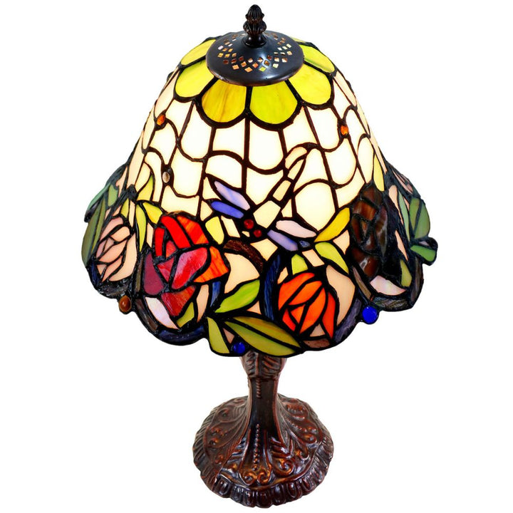 G&G Bros ROSE & DRAGONFLY - S/L Table Lamp-G&G Bros.-Ozlighting.com.au