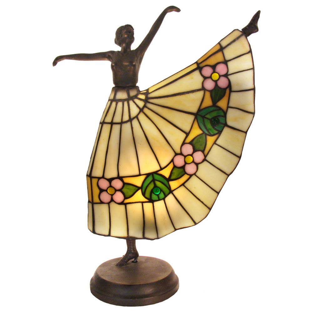 G&G Bros - Tiffany Dancer Table Lamp-G&G Bros.-Ozlighting.com.au