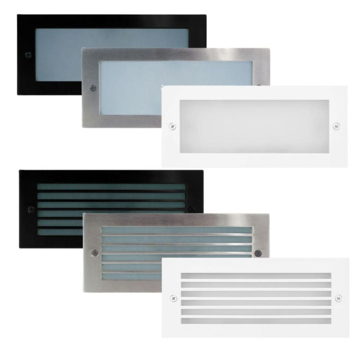 Havit BATA - 3W/6W LED Tri-Colour Small/Large Exterior Recessed Brick Light IP54-Havit Lighting-Ozlighting.com.au