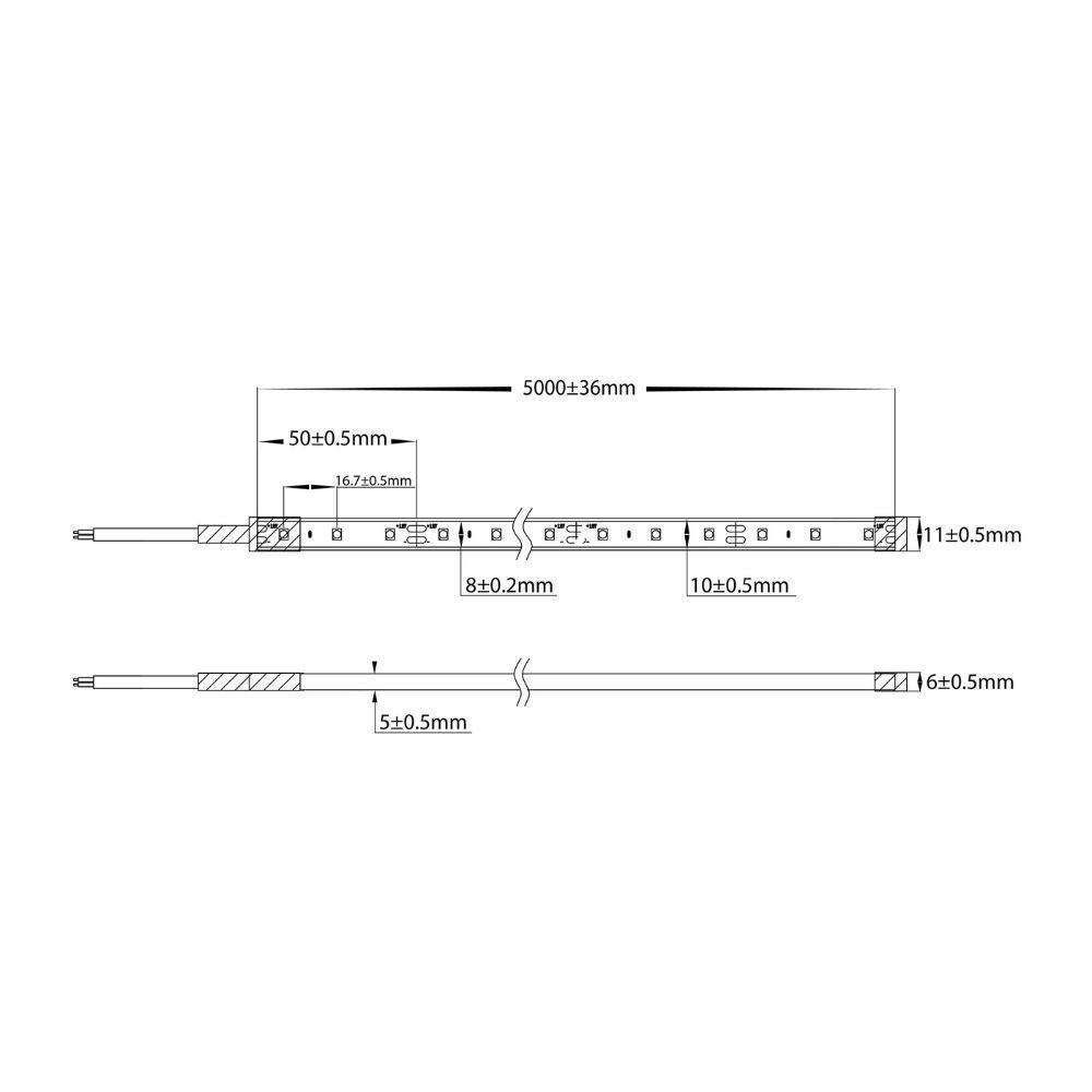 Havit STRIP-4.8-WP - 10 Metre Roll of 4.8W 12V 12mm 60 LED Weatherproof Strip Light IP67 - 12V DRIVER REQUIRED-Havit Lighting-Ozlighting.com.au