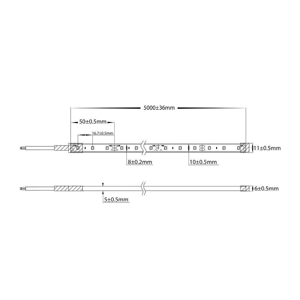 Havit STRIP-4.8-WP-120 - 4.8W 12V 12mm 120 LED Strip Light Per Metre IP67 Tri-Colour - 12V DRIVER REQUIRED-Havit Lighting-Ozlighting.com.au