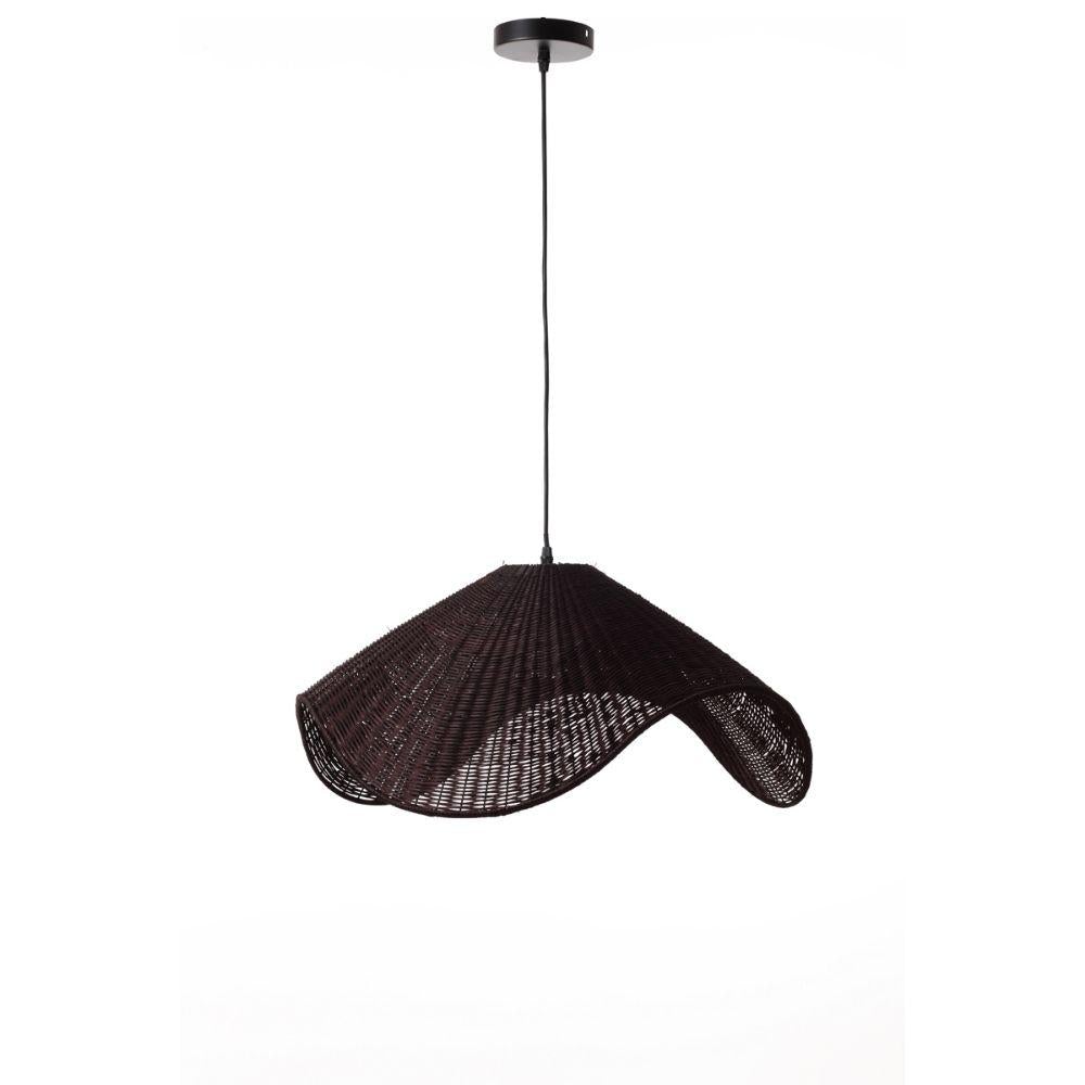 Lexi ADAYA - 1 Light Rattan & Metal Pendant-Lexi Lighting-Ozlighting.com.au