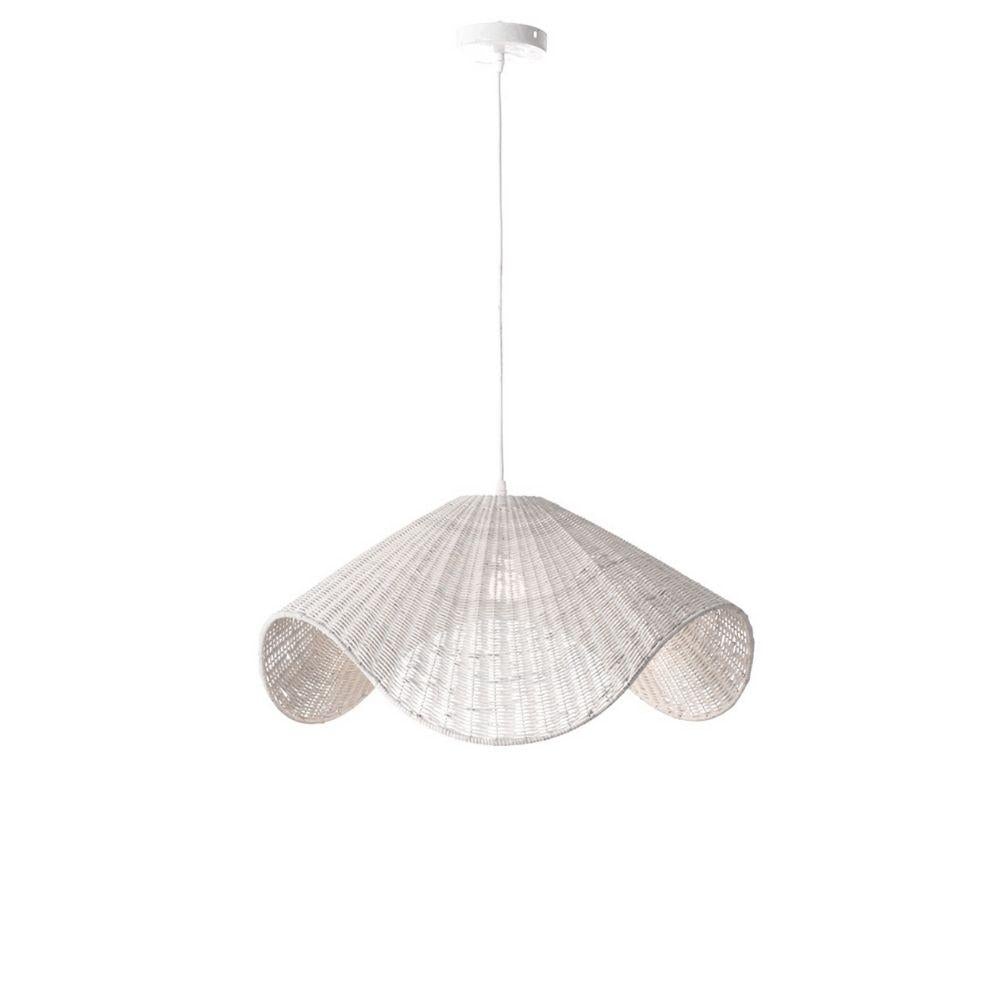 Lexi ADAYA - 1 Light Rattan & Metal Pendant-Lexi Lighting-Ozlighting.com.au