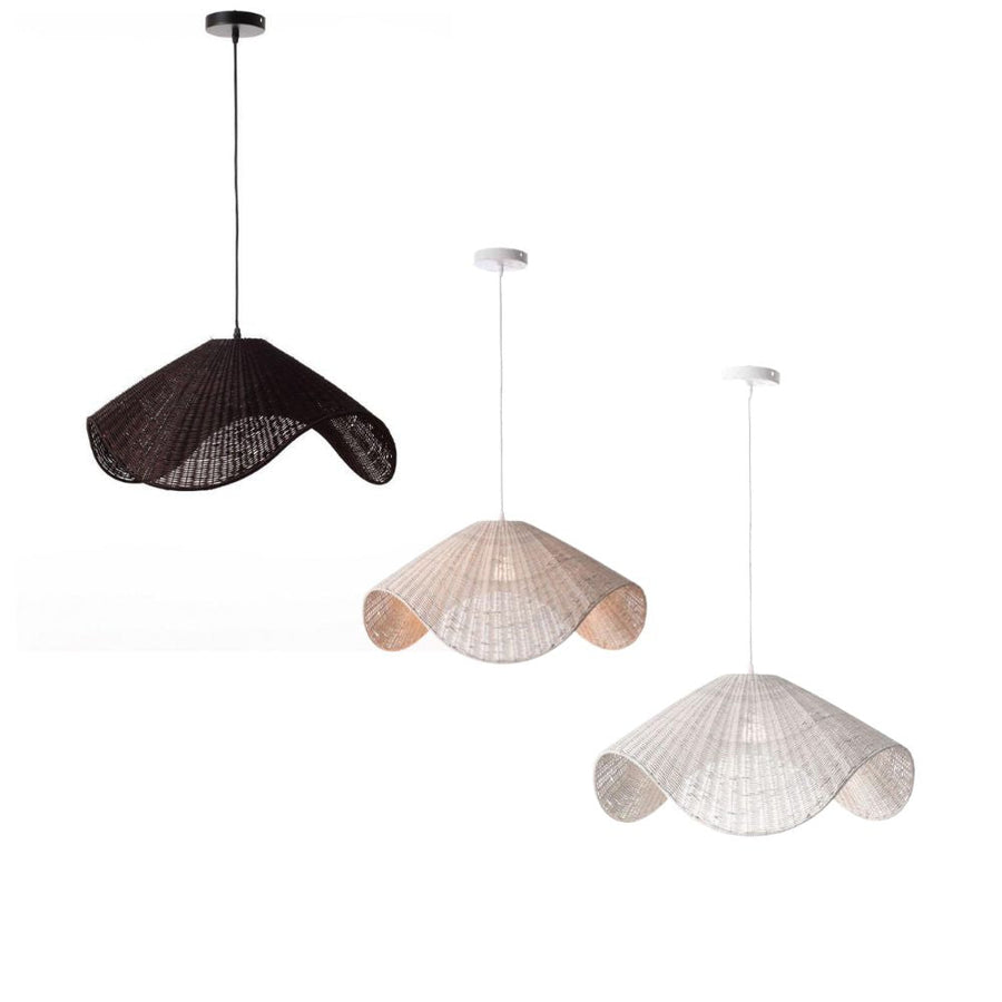 Lexi ADAYA - 1 Light Rattan & Metal Pendant-Lexi Lighting-Ozlighting.com.au