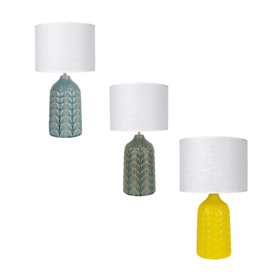 Lexi BLOOM - Textured Ceramic Table Lamp-Lexi Lighting-Ozlighting.com.au