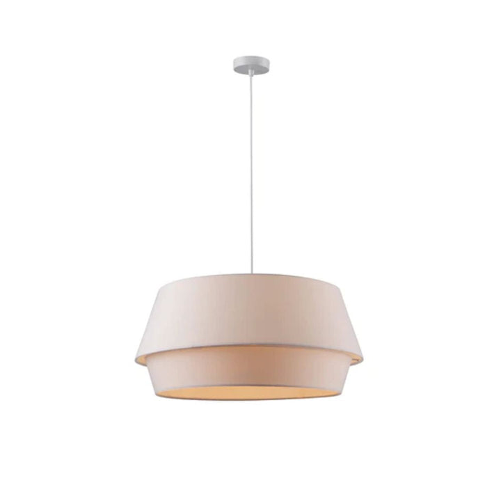 Lexi ELISA - 1 Light Fabric Shade Pendant-Lexi Lighting-Ozlighting.com.au