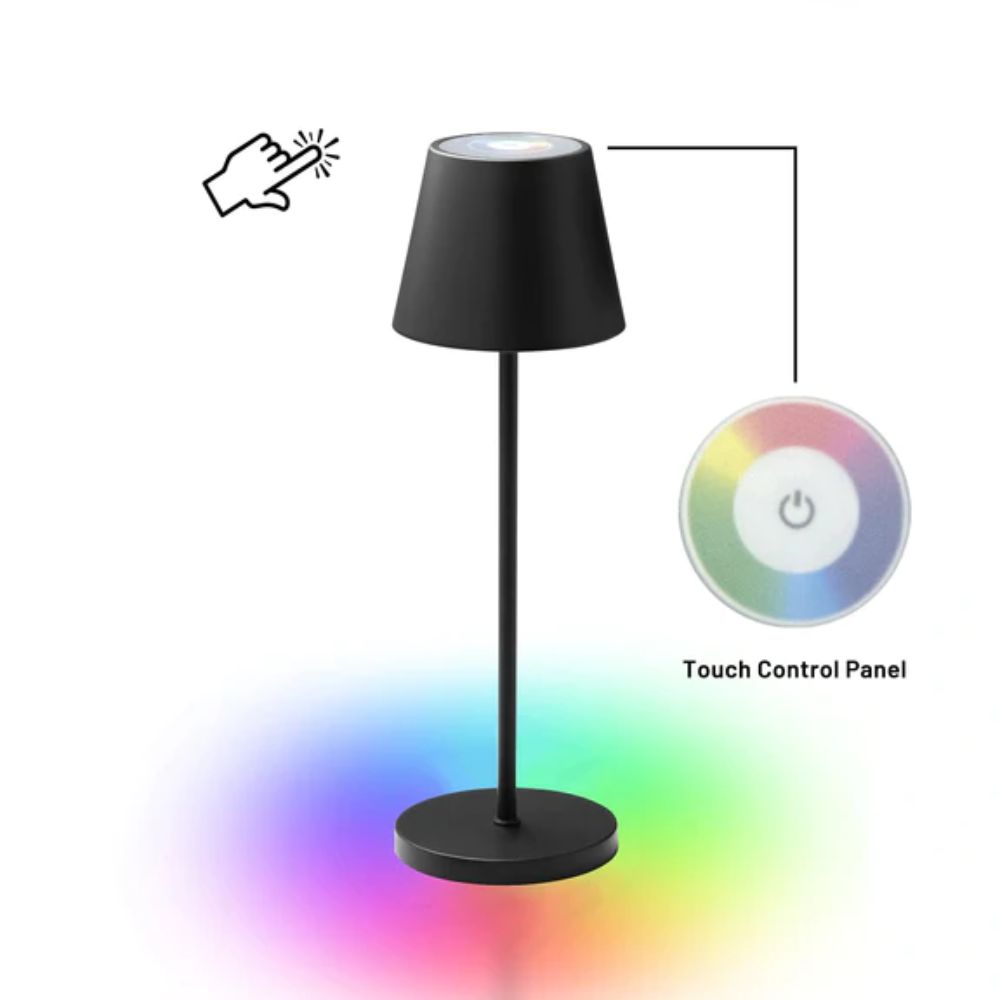 Lexi ENOKI - Portable Dimmable Chargeable RGB Touch Table Lamp 3000K IP44-Lexi Lighting-Ozlighting.com.au