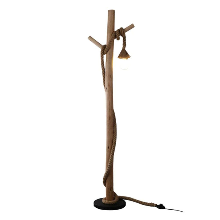 Lexi LEA - Rope & Wood Floor Lamp-Lexi Lighting-Ozlighting.com.au