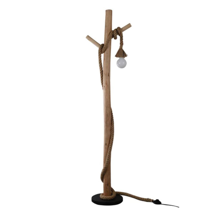 Lexi LEA - Rope & Wood Floor Lamp-Lexi Lighting-Ozlighting.com.au