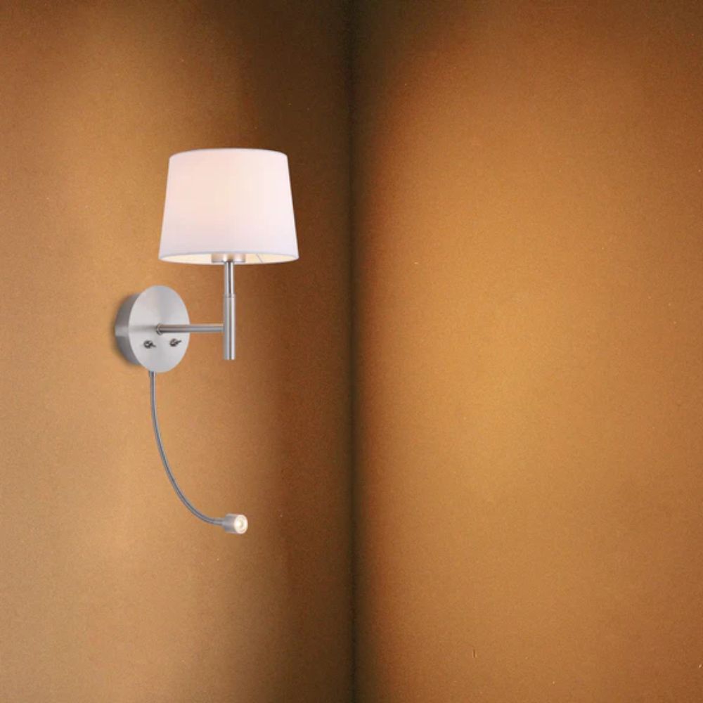 Lexi RILEY - Metal Wall Light with Adjustable Reading Spotlight-Lexi Lighting-Ozlighting.com.au