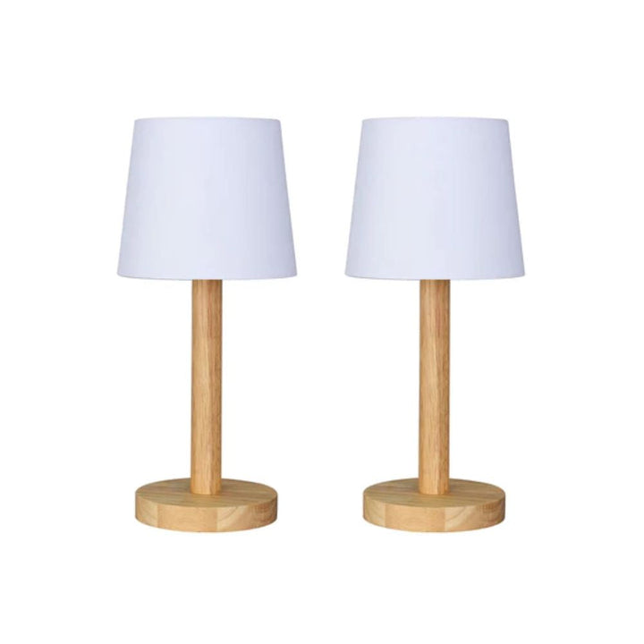 Lexi SANDY - Wooden Table Lamp | Set Of 2-Lexi Lighting-Ozlighting.com.au