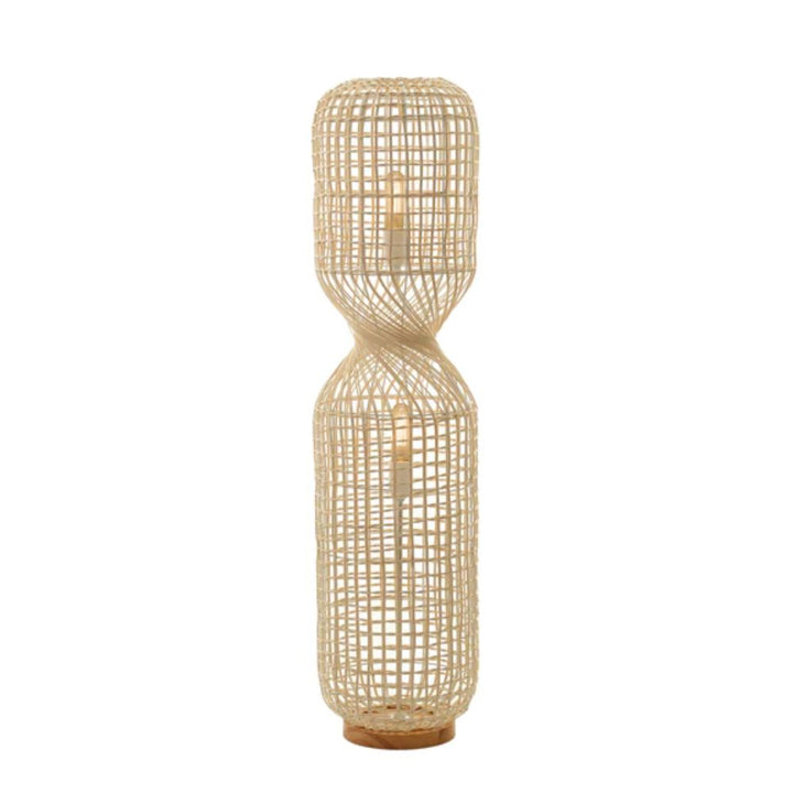 Lexi TWIRLA - Rattan Floor Lamp-Lexi Lighting-Ozlighting.com.au