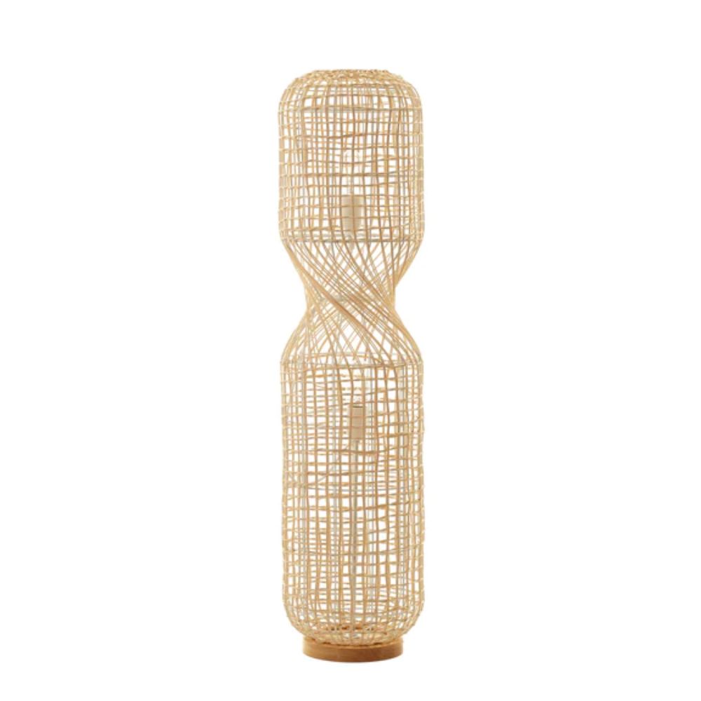 Lexi TWIRLA - Rattan Floor Lamp-Lexi Lighting-Ozlighting.com.au