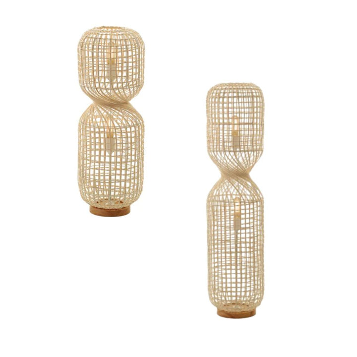 Lexi TWIRLA - Rattan Floor Lamp-Lexi Lighting-Ozlighting.com.au