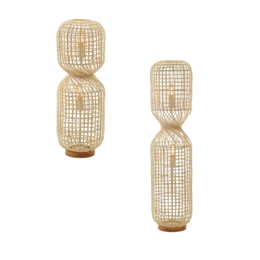 Lexi TWIRLA - Rattan Floor Lamp-Lexi Lighting-Ozlighting.com.au