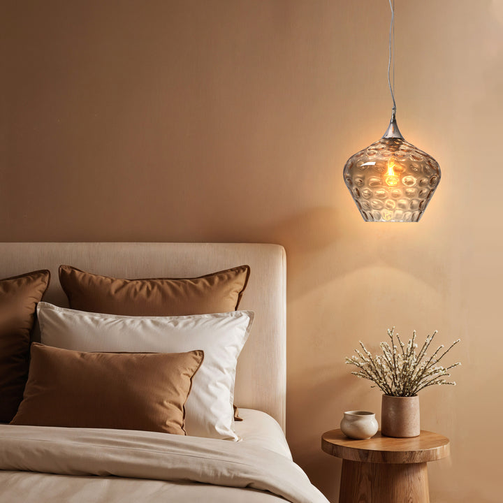 Lexi ZYLA - 1 Light Glass Pendant-Lexi Lighting-Ozlighting.com.au