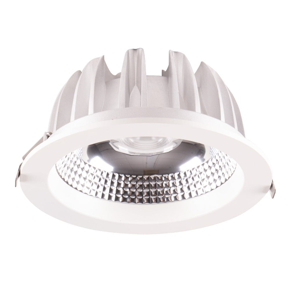 Lummax DL635 - 35W LED Round COB Deep Face Commercial Downlight IP20 White 4000K-Lummax-Ozlighting.com.au