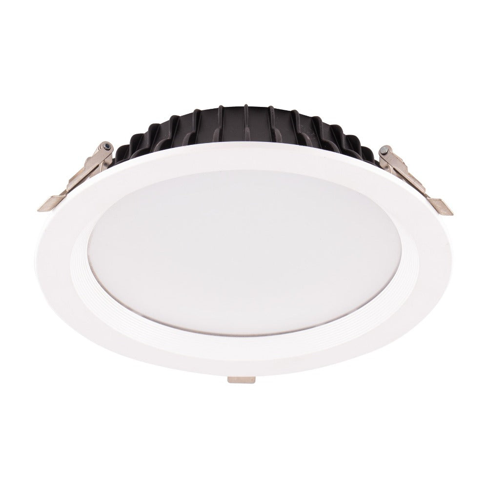 Lummax DL8040 - 40W LED Round Deep Face Commercial Downlight IP20 White 3000K-Lummax-Ozlighting.com.au