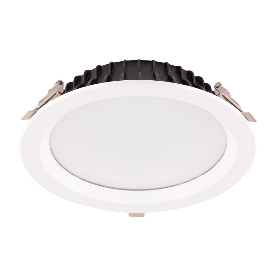 Lummax DL8040 - 40W LED Round Deep Face Commercial Downlight IP20 White 3000K-Lummax-Ozlighting.com.au