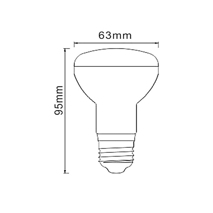 Lummax GLOBE-R63 - 7W LED R63 Reflector Globe 240V 3000K/6000K - E27-Lummax-Ozlighting.com.au