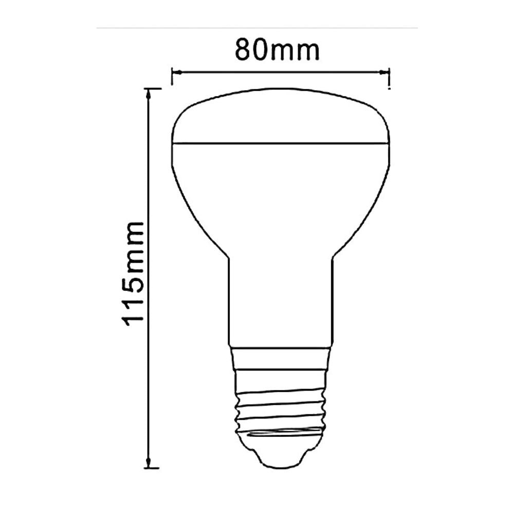 Lummax GLOBE-R80 - 9W LED R80 Reflector Globe 240V 3000K/6000K - E27-Lummax-Ozlighting.com.au