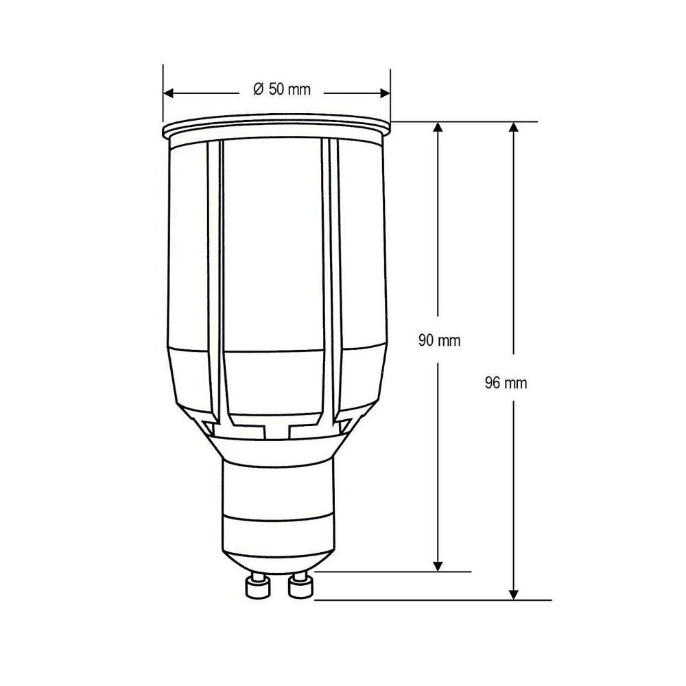 Lummax GU10-12W-DIM - 12W LED GU10 60° High Output Dimmable Globe 240V-Lummax-Ozlighting.com.au