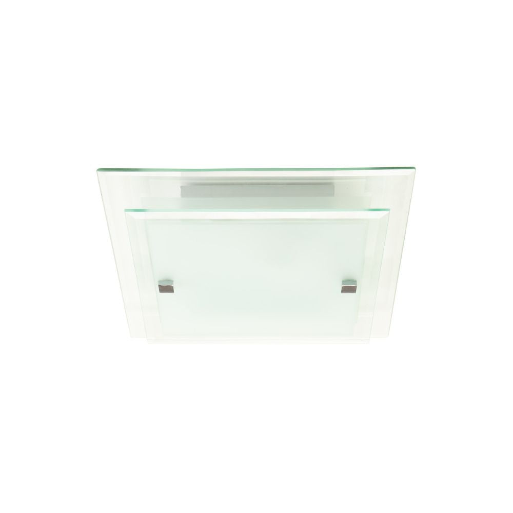 Lummax LM-016 - 1/2xE27 Square Double Glass Ceiling Light IP20-Lummax-Ozlighting.com.au