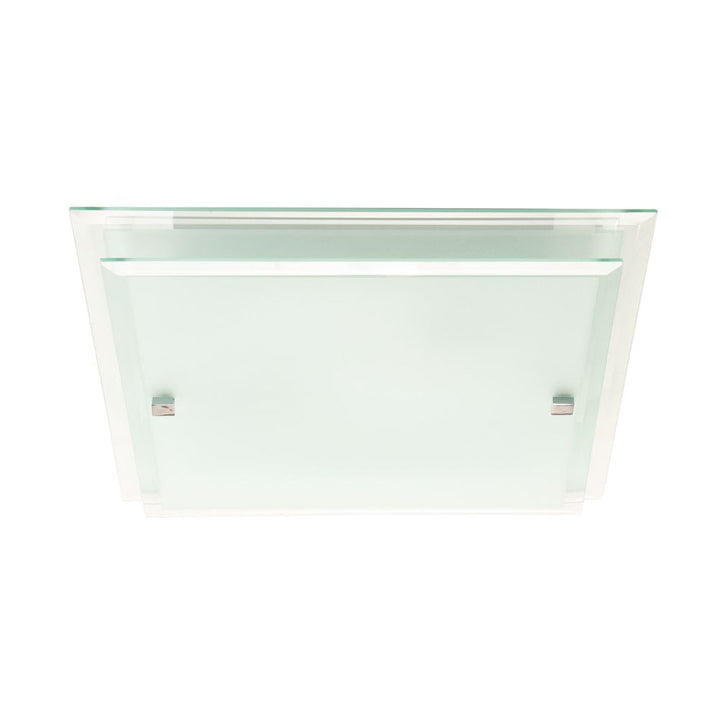 Lummax LM-016 - 1/2xE27 Square Double Glass Ceiling Light IP20-Lummax-Ozlighting.com.au