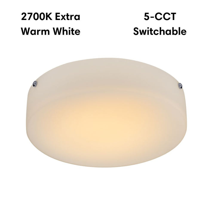 Lummax LM-108-40 - 24W LED 5-CCT Dimmable Round 37cm Satin Opal Glass Ceiling Light IP20-Lummax-Ozlighting.com.au